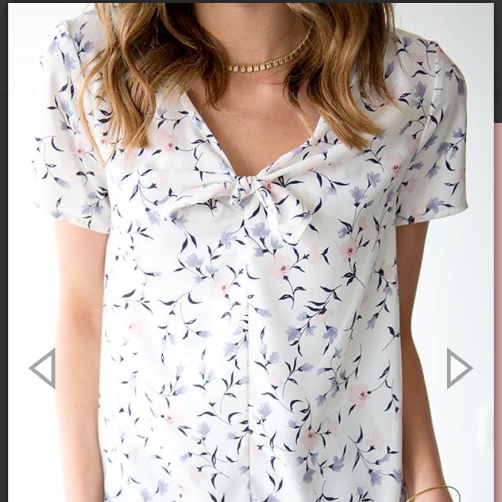Cream spring and summer top